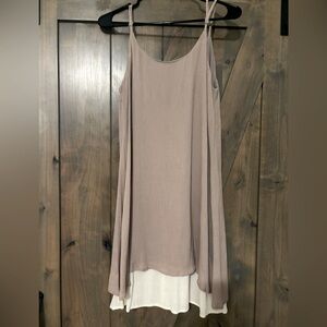 Entro nude sleeveless dress. Size M.